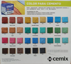 Color para cemento | COLOR: Rojo CARMIN
